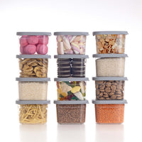 Luftdichte Vorratsdosen Single Size Sets 12er Set 500ml Cool Grey