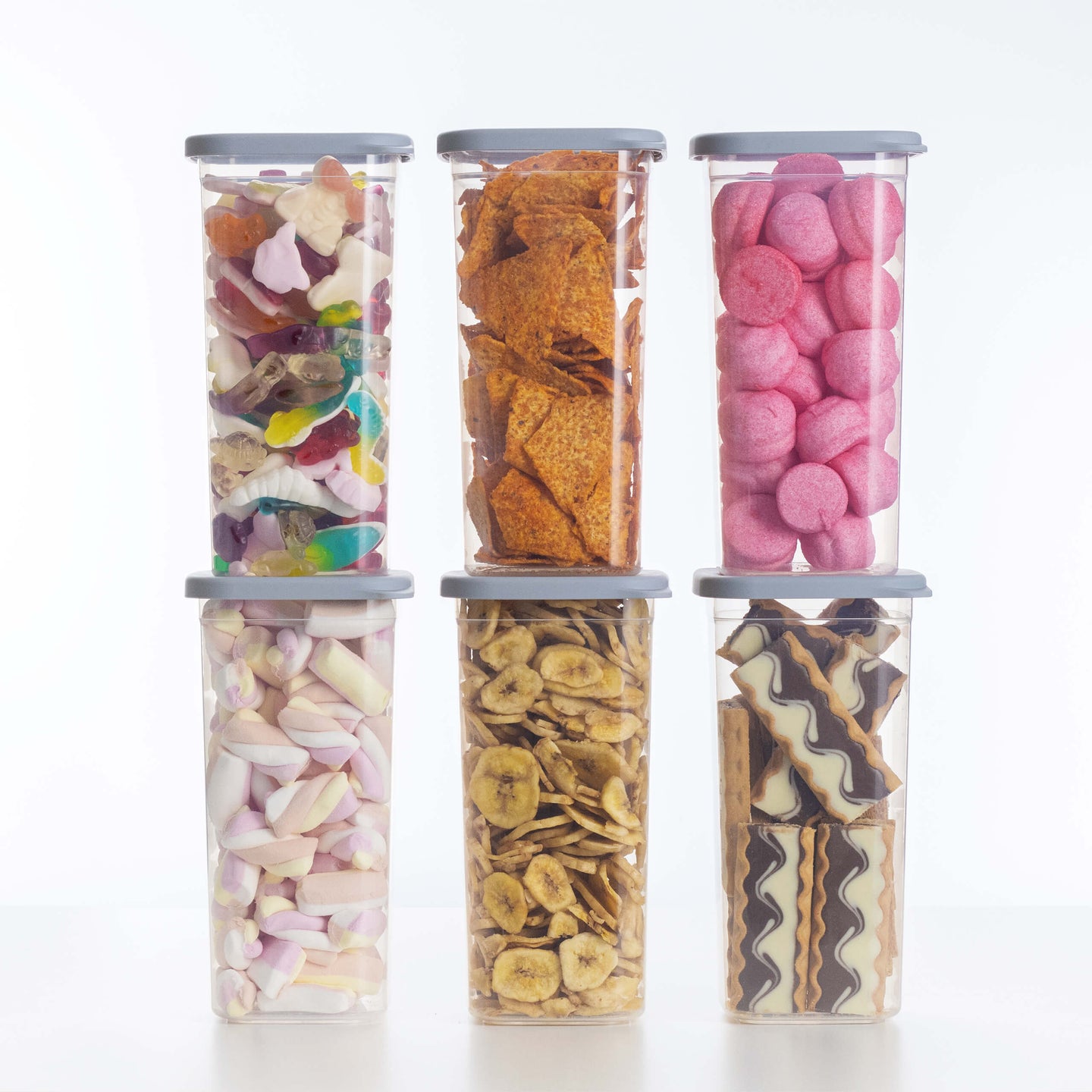 Luftdichte Vorratsdosen Single Size Sets 6er Set 1.500ml Cool Grey