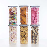 Luftdichte Vorratsdosen Single Size Sets 6er Set 1.500ml Cool Grey