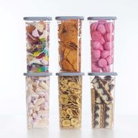 Luftdichte Vorratsdosen Single Size Sets 6er Set 1.500ml Cool Grey