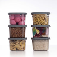 Luftdichte Vorratsdosen Single Size Sets 6er Set 500ml Anthrazit