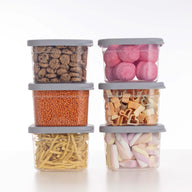 Luftdichte Vorratsdosen Single Size Sets 6er Set 500ml Cool Grey
