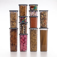 Luftdichte Vorratsdosen Mix Size Sets 12er Set Anthrazit