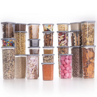 Luftdichte Vorratsdosen Mix Size Sets 24er Set Cool Grey