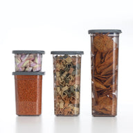 Luftdichte Vorratsdosen Mix Size Sets 4er Set Anthrazit