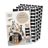 Vorratsetiketten für Tierfutter & Leckerlies • Set 160 Stück