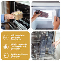 Luftdichte Vorratsdosen Single Size Sets 6er Set 1.500ml Anthrazit