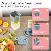 Getränkedosen mit Sieb & Saftpresse 3er Sets - Blau